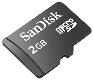 کارت حافظه میکرو اس دی سن دیسک 2 گیگابایت Sandisk MicroSD Card 2GB