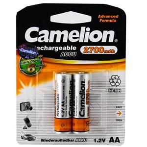 باتری قلمی قابل شارژ کملیون 2700 میلی آمپر ساعت Camelion Rechargable Battery ACCU 2700mAh