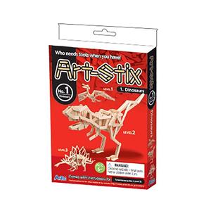 بسته چوب و هنر آرتک مدل دایناسور