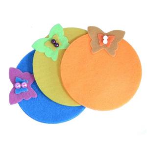 زیر لیوانی ژورک مدل پروانه و مروارید بسته 3 عددی