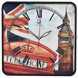 ساعت دیواری گلدن هوس مدل London Telephone 