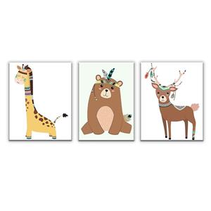 تابلو شاسی 3 تکه گالری سیمبا مدل D14 سایز 15x20 Simba Gallery MDF Printed Mount Pack of 