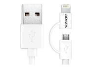 Cable: A-Data 2 in 1 USB To Lightning/Micro USB 1m