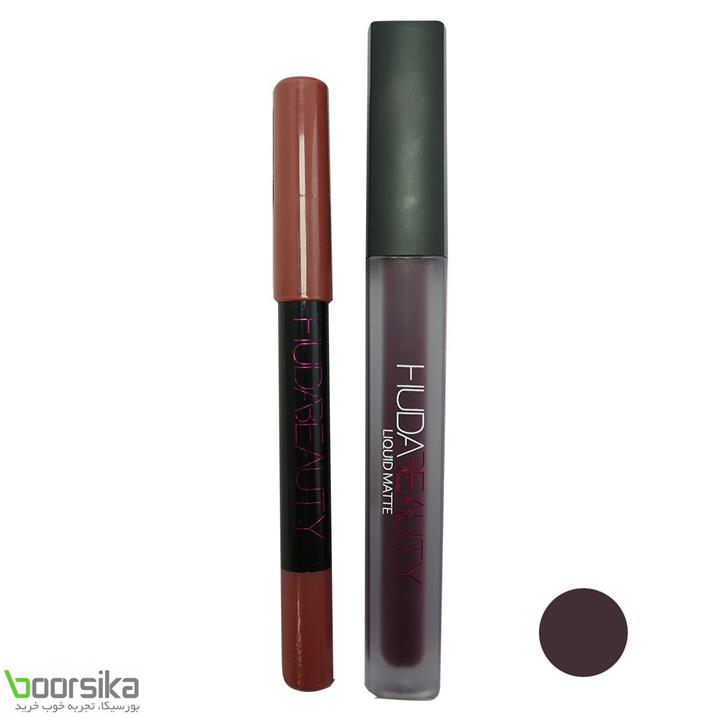 قیمت و خرید ست رژ و مداد لب هدی بیوتی Huda Beauty Lipstick And Lip