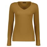 تیشرت زنانه سیاوود مدل VNECK-W-LSBS-BRICK