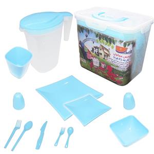 سبد پیک نیک مسافرتی 65 پارچه لواسان مدل LT23 مخصوص 6 نفر