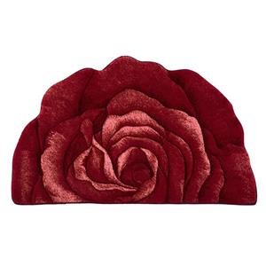 فرش تزیینی زرباف مدل گل رز سه بعدی سایز 47 × 80 سانتی متر Zarbaf 3D Rose Flower Decorative Carpet Size 80 X 47 cm