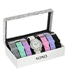 ساعت مچی زنانه ایکس او ایکس او 9069 با 7 بند قابل تعویض XOXO Women s XO9069 Watch with 7 Interchangeable Bands