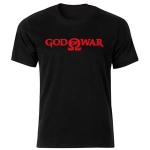 تیشرت آستین کوتاه مردانه بلک اند وایت طرح God of War کد BR6000 