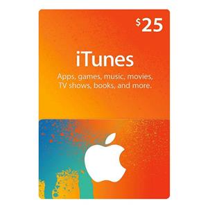 گیفت کارت 25 دلاری آیتونز Apple iTunes Dollars Gift Card 