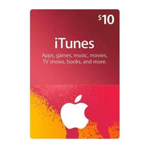 گیفت کارت 10 دلاری آیتونز Apple iTunes 10 Dollars Gift Card