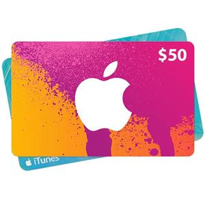 گیفت کارت 50 دلاری آیتونز Apple iTunes 50 Dollars Gift Card