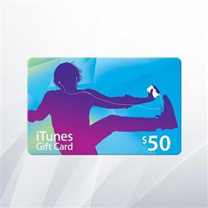 گیفت کارت 50 دلاری ایتونز Apple iTunes Dollars Gift Card 