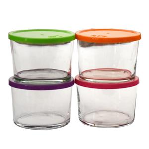 ست ظروف نگهدارنده در دار 4 پارچه پیرکس LAV کد OM01004