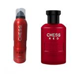 ادو تویلت مردانه اس پی پی سی مدل Chess Red حجم 100ml به همراه اسپری مردانه اس پی پی سی حجم 200 میلی لیتر