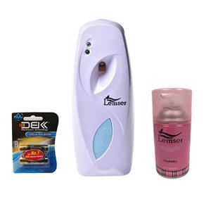 دستگاه اتوماتیک خوشبوکننده لمسر  به همراه یک عدد اسپری و دو عدد باتری Lemser Air Freshener Dispenser