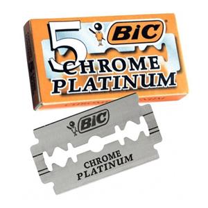 تیغ یدک بیک مدل Platinum Chromium Double Edge مجموعع 3 عددی