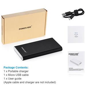 پاوربانک دو پورت PowerAdd Pilot 2GS (1310BK2) 10000mAh  