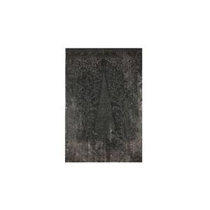 فرش ماشینی طرح پتینه کد 1326 زمینه مشکی 