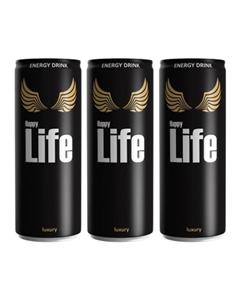 Happy Life نوشیدنی انرژی زا  250 میلی لیتر پک 3 عددی