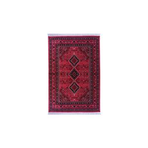 فرش ماشینی رادین اصفهان طرح بلوچ  رنگ زمینه اناری