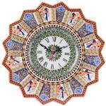 ساعت دیواری خاتم کاری گالری مثالین مدل گل و مرغ کد 141205