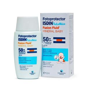 ضد افتاب کودک مینرال فیوژن فلویید فتوپراتکتور SPF 50 ایزدین Fotoprotector Fusion Fluid Mineral Baby SPF50 