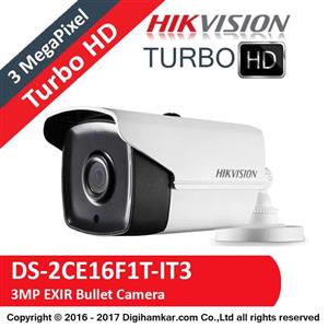 پکیج کامل دوربین مداربسته TurboHD هایک ویژن اقتصادی KIT-7216HQHI-K1-12-E16F1T-IT3 