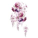 استیکر دیواری سالسو  طرح purple flower m.h