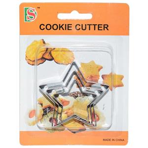 کاتر شیرینی و بیسکوییت کوکی کاتر مدل ستاره بسته 3 عددی
