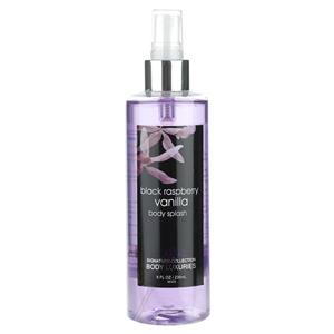 اسپری خوشبو کننده بدن زنانه بادی لاکچری مدل Black Raspberry Vanilla حجم 236 میلی لیتر Body Luxuries Splash For Women 236ml 