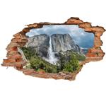 استیکر سه بعدی ژیوار طرح آبشار پارک ملی کالیفرنیا