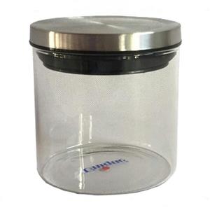 بانکه شیشه ای با درب استیل یونیک UN-2101