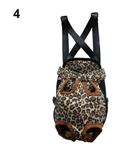 Bluelans Pet Dog Canvas Front Tote Carrier L (Leopard)