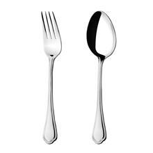 قاشق و چنگال ناب استیل ونیز طرح سندپلاست Nab Steel Veniz Sandplast Fork And Spoon