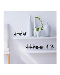 Bluelans Furnishing Wall Sticker Cartoon Ant Decoration Glass Stickers Mirror Window Decor