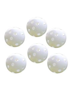 Bluelans Indoor Golf Hollow Ball Rubber Hole Golfs Beginner Practice 6 Pcs 