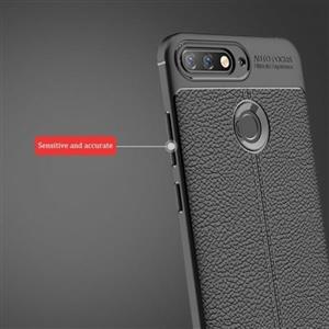 قاب محافظ ژله ای طرح چرم Huawei Y6 Prime 2018 مدل Auto Focus GKK 360 Full Protective Phone Case For 