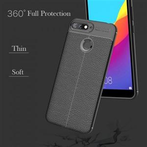 قاب محافظ ژله ای طرح چرم Huawei Y6 Prime 2018 مدل Auto Focus... GKK 360 Full Protective Phone Case For Huawei Y6 Prime 2018