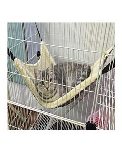 Bluelans Pet Cat Kitten Polk Dot Hammock Animal Buckle Hanging Cage Comforter Bed Cover 