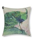 Bluelans Home Decor Sofa Bed Peacock Square Linen Pillow Case  6