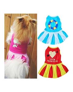 Bluelans Love Heart Big Candy Circle Pattern Design Puppy Dog Doggie Apparel Pet Supply M 
