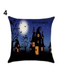 Bluelans Home Party Festival Gift Halloween House Pumpkin Head Pillow Case Cover (4)