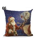 Bluelans Geometric Flower Xmas Linen Throw Pillow Case Home Decoration Sofa Cushion Cover 66