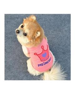 Bluelans Pet Dog Cat Princess Letter Crown T-shirt Vest Summer Coat Puppy Costumes M 