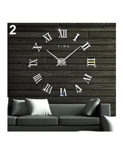 Bluelans Modern 3D Frameless Wall Clock Style Watches Hours DIY Room Home Decorations 0.499 kg Silver 