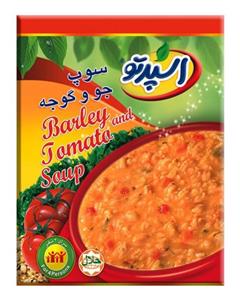 esperto سوپ جو و گوجه فرنگی