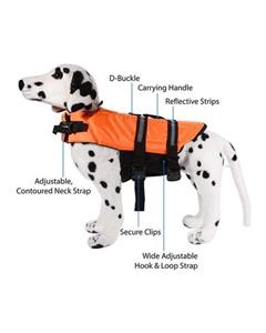 Bluelans Pet Aquatic Reflective Preserver Float Vest Dog Saver Life Jacket Safe Supplies XL Orange 