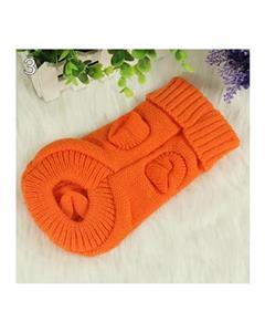 Bluelans Fashion Pet Dog Cat Knitted Sweater Winter Warm Coat Puppy Cute Jacket Apparel 8 (Orange) 