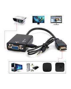 Bluelans HDMI Male to VGA with Audio HD Video Cable Converter Adapter 1080P for PC 